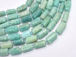 Amazonite 7x12mm Faceted Tube-BeadDirect