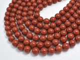 Red Jasper Beads, 8mm (8.7mm), Round Beads-BeadDirect
