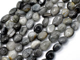 Hawk Eye Beads, Approx 6x8mm Nugget Bead-Gems: Nugget,Chips,Drop-BeadDirect
