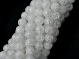 Crackle Clear Quartz Beads, 8mm Round Beads-Gems: Round & Faceted-BeadDirect