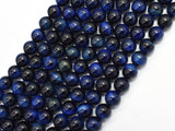 Tiger Eye-Blue 8mm Round Beads-BeadDirect