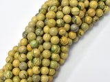 Green Muscovite 6mm Round Beads, 15 Inch-BeadDirect
