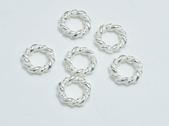 8pcs 925 Sterling Silver Ring, 7mm, 4mm Inner-Metal Findings & Charms-BeadDirect