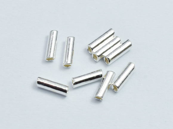 30pcs 925 Sterling Silver Tube, Tube Connector, 1.5x5mm-BeadDirect