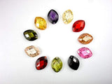CZ beads,13x18mm Faceted Marquoise-Cubic Zirconia-BeadDirect