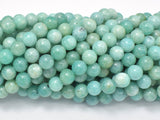 African Amazonite Beads, 8mm Round-Gems: Round & Faceted-BeadDirect