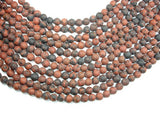 Matte Mahogany Obsidian, 8mm Round Beads-BeadDirect