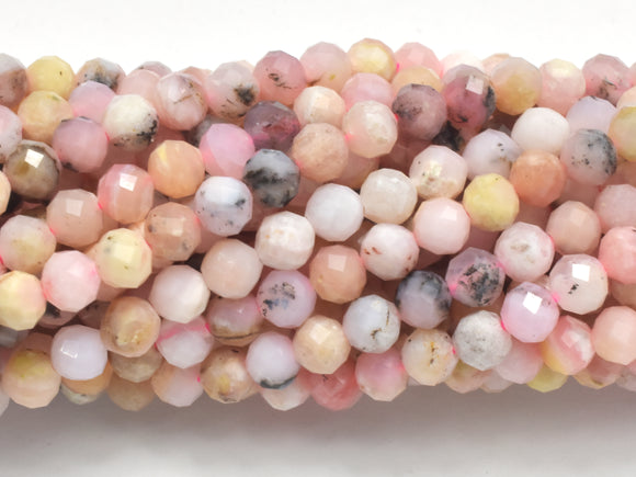 Pink Opal Beads, 3.4mm Micro Faceted-Gems: Round & Faceted-BeadDirect