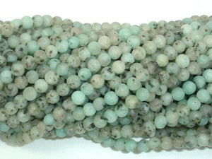 Matte Sesame Jasper Beads, Kiwi Jasper, 4mm (4.5mm) Round Beads-Gems: Round & Faceted-BeadDirect
