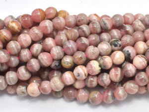 Rhodochrosite, 5mm (4.5mm), Round-BeadDirect