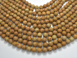 Wood Jasper Beads, Round, 10mm, 15.5 Inch-BeadDirect
