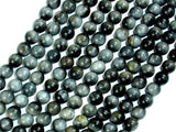 Hawk Eye Beads, Round, 6 mm-BeadDirect