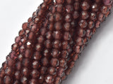 Garnet Beads, 3.4mm Micro Faceted Round-Gems: Round & Faceted-BeadDirect