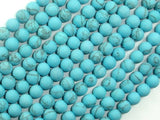 Matte Howlite Turquoise Beads, 6mm Round Beads-BeadDirect