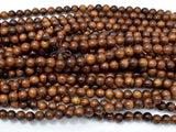 Black Rosewood Beads, 8mm Round Beads, 33 Inch-Wood-BeadDirect