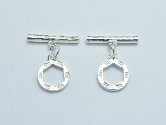 1set 925 Sterling Silver Toggle Clasps-BeadDirect