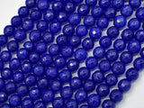 Jade Beads, Blue, 6mm Faceted Round-Gems: Round & Faceted-BeadDirect