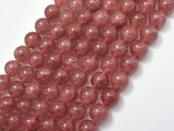 Strawberry Quartz Beads, Lepidocrocite, 10mm (10.5mm)-Gems: Round & Faceted-BeadDirect