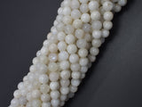 White Moonstone, 6mm (6.5mm) Round-BeadDirect