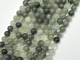 Green Rutilated Quartz Beads, 8mm Round Beads-Gems: Round & Faceted-BeadDirect