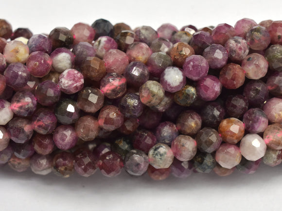 Tourmaline 4mm (4.3mm) Micro Faceted Round-BeadDirect