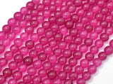Jade Beads-Fuchsia, 6mm (6.3mm) Round Beads-Gems: Round & Faceted-BeadDirect