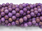 Phosphosiderite, 8mm Round Beads-Gems: Round & Faceted-BeadDirect