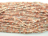 Matte Red Line Jasper, 4mm, Round Beads-BeadDirect