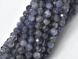 Iolite Beads, 4mm Micro Faceted Round-Gems: Round & Faceted-BeadDirect
