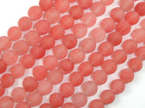 Matte Cherry Quartz Beads, 8mm Round Beads-Gems: Round & Faceted-BeadDirect