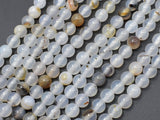 Agate Beads, 6mm (6.3mm) Round Beads, 14.5 Inch-Agate: Round & Faceted-BeadDirect
