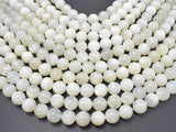 White Moonstone, 10mm Round Beads-Gems: Round & Faceted-BeadDirect