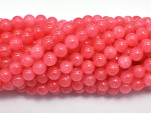 Jade Beads - Pink, 6mm Round-BeadDirect