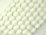 White Onyx Beads, Faceted Teardrop, 9 x 10mm, 11.5 Inch-Gems: Nugget,Chips,Drop-BeadDirect