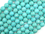 Turquoise Howlite, 8mm (7.5 mm) Faceted Round Beads-Gems: Round & Faceted-BeadDirect