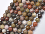 Petrified Wood, 8mm (8.5mm) Round-Gems: Round & Faceted-BeadDirect
