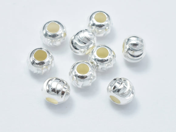 10pcs 5mm 925 Sterling Silver Beads, 5mm x 4.2mm Rondelle Beads-Metal Findings & Charms-BeadDirect