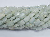 Aquamarine 8x10mm Faceted Rectangle-BeadDirect