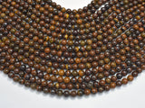 Tiger Iron, 6mm, Round Beads, 15.5 Inch-BeadDirect