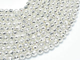 Hematite Beads-Silver, 6mm Faceted Round-Gems: Round & Faceted-BeadDirect