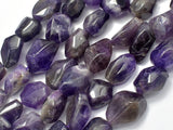 Amethyst, Approx 12 x (12-18) mm Faceted Nugget Beads-Gems: Nugget,Chips,Drop-BeadDirect