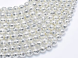 Hematite Beads-Silver, 8mm Faceted Round-Gems: Round & Faceted-BeadDirect