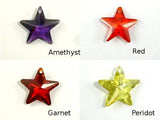 CZ beads,16x16mm Faceted Star-Cubic Zirconia-BeadDirect