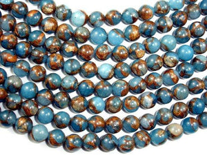 Mosaic Stone Beads, Round, 8mm-Gems: Round & Faceted-BeadDirect
