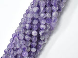 Amethyst Gemstone Beads, Round, 6mm (6.5mm)-BeadDirect