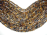 Tiger Eye, Round, 6mm, Star Cut Faceted Round-Gems: Round & Faceted-BeadDirect