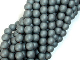 Matte Hematite Beads, 8mm Round Beads-Gems: Round & Faceted-BeadDirect