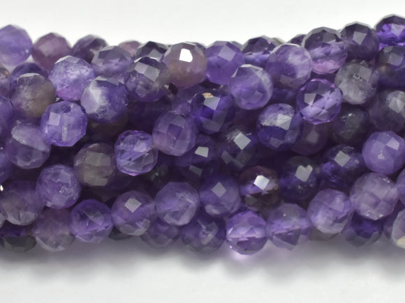Amethyst, 5mm Micro Faceted Round-Gems: Round & Faceted-BeadDirect