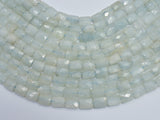 Aquamarine 8x10mm Faceted Rectangle-BeadDirect