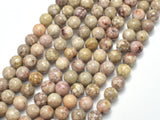 Fossil Jasper Beads, 8mm Round Beads-BeadDirect